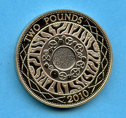 UK  2010 Proof Standard Design £2 Coin