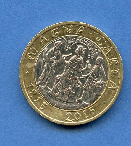 UK 2015  Magna Carter £2 Coin