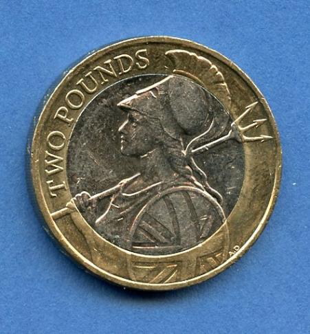 UK  Britannia Design £2 Coin Dated 2015