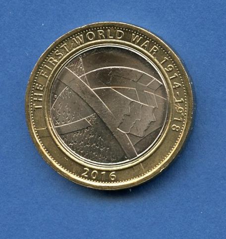 UK  Anniversary WW1 Army £2 Coin