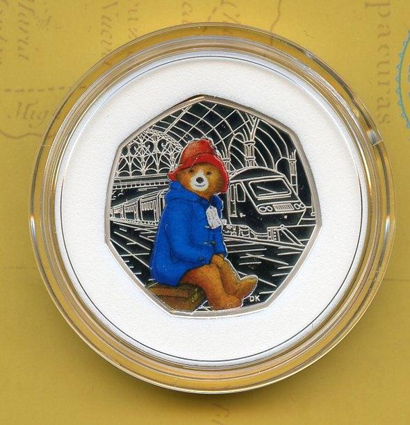 UK 2018 Paddington at the Station 50p Fifty Pence Silver Proof Coin