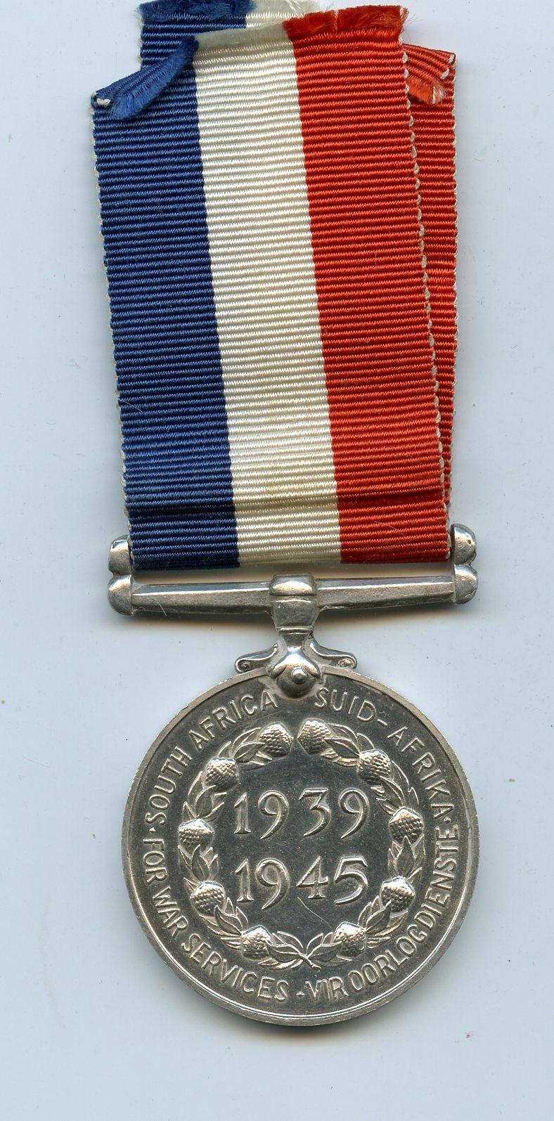 WW2 South Africa Home Service Medal 1939-45