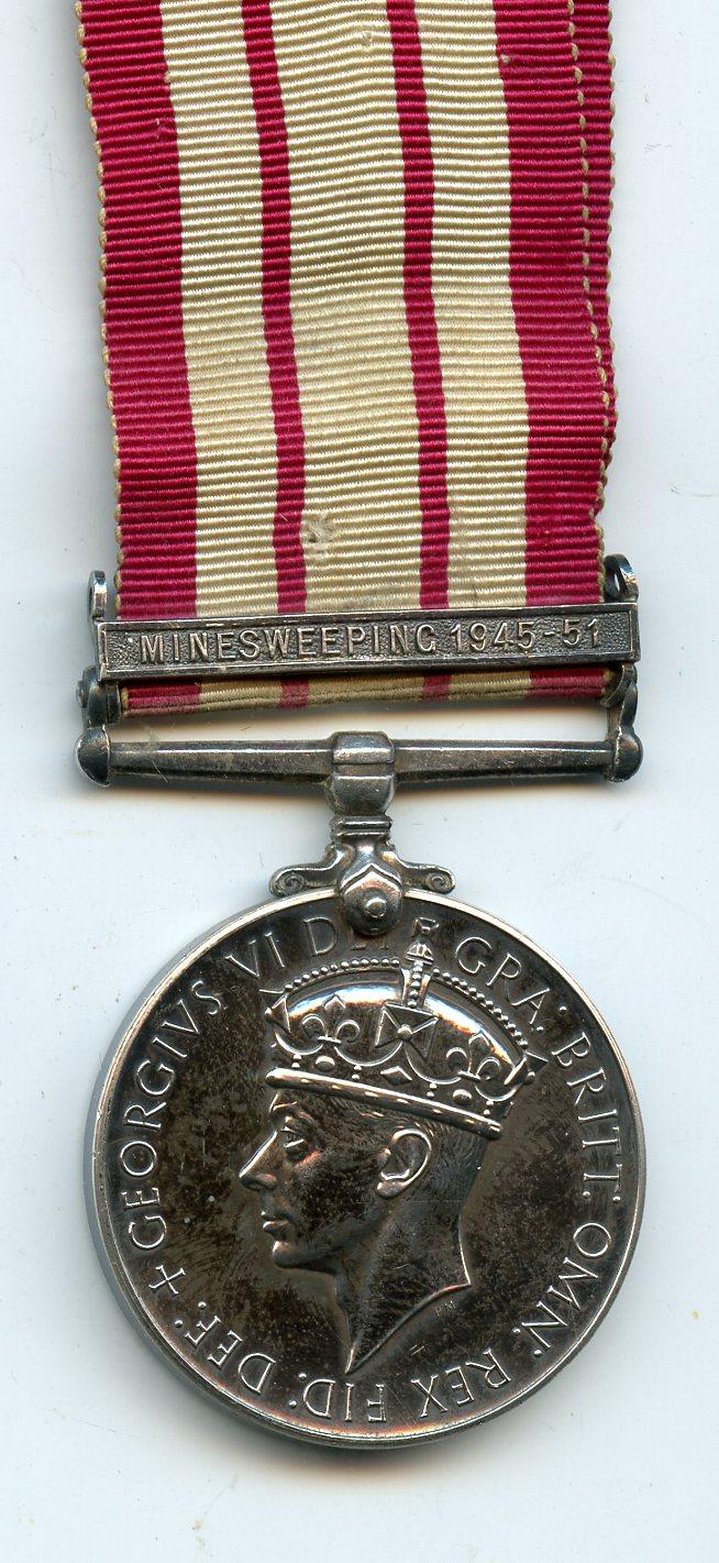 Naval General Service Medal 1909-62 1 Clasp Minesweeping 1945-51   Unnamed