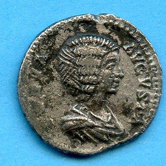 ROMAN EMPRESS JULIA DOMNA, Augusta (AD 193-217) silver denarius coin