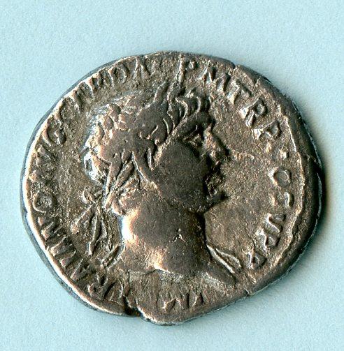 ROMAN EMPEROR TRAJAN (AD 98-117) silver denarius coin