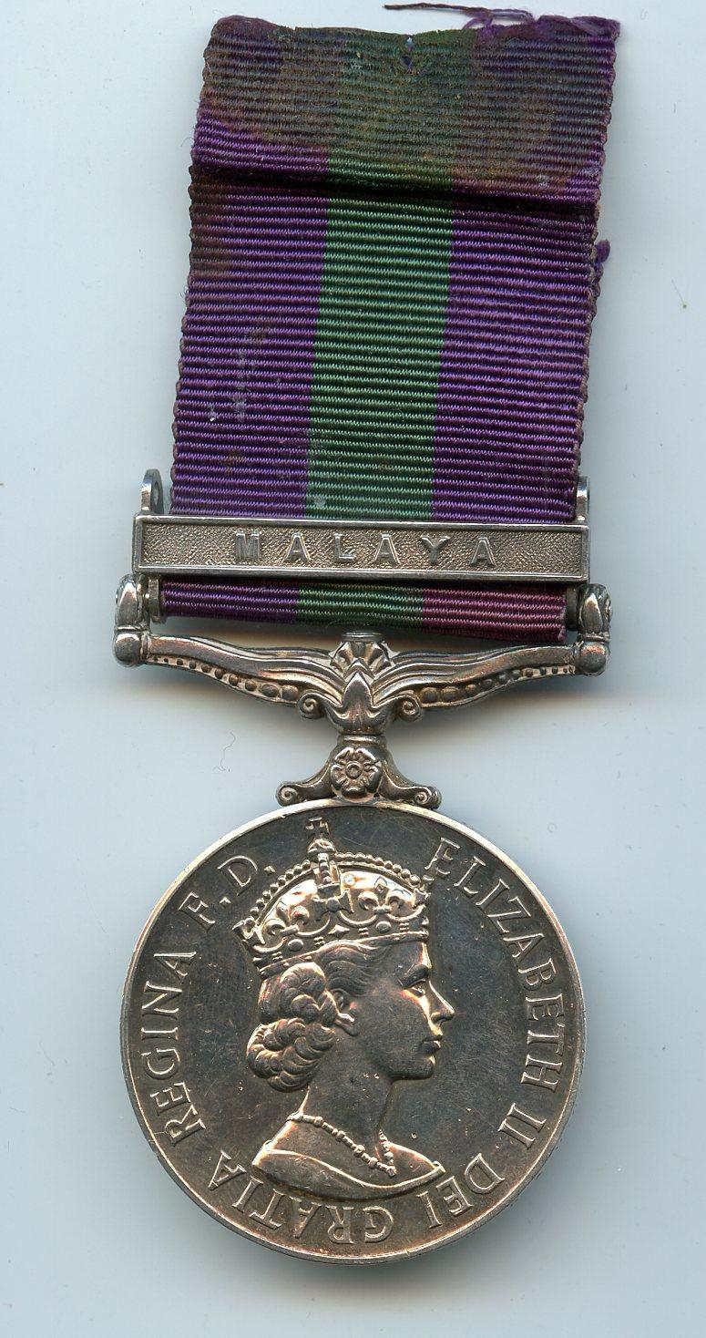 General Service Medal 1918-62 Malaya To Cpl Cpl A. E. Carter, Royal Army Pay Corps