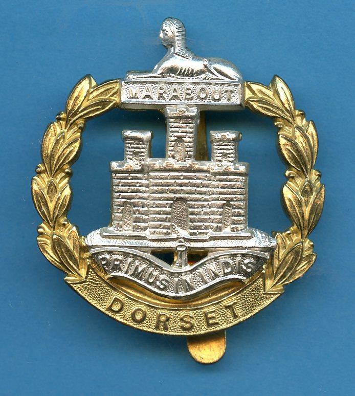 Dorset Regiment   Gilt Metal Cap Badge