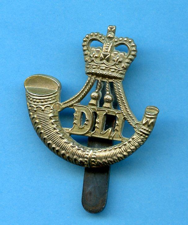 The Durham Light Infantry Queen's Crown Cap Badge
