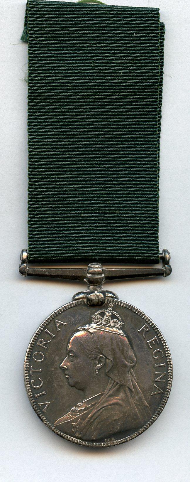 Volunteer Force Long Service Medal To Battery Quartermaster Sergeant J R Cooper, 4th Lancashire Volunteer Artillery