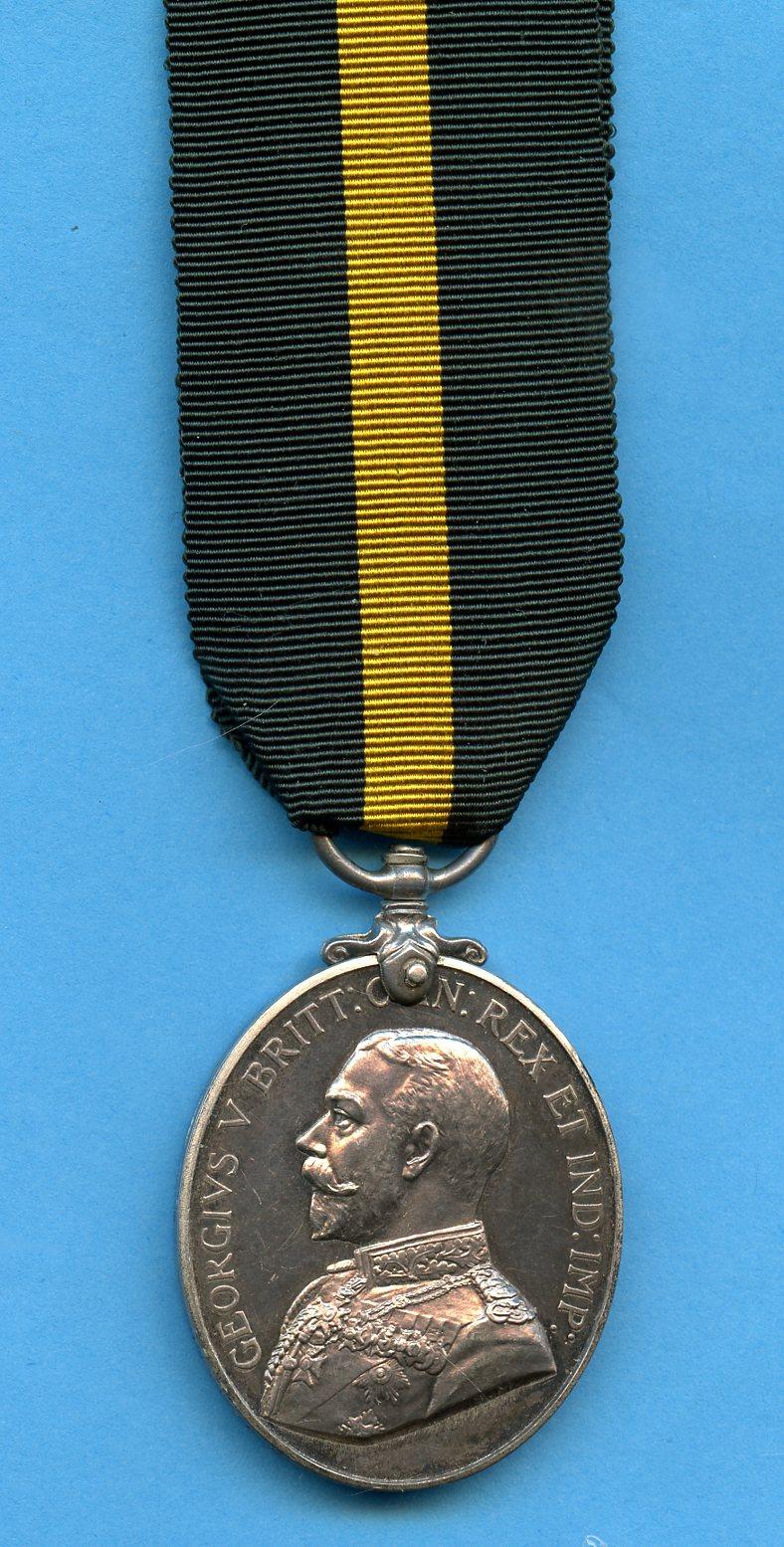 Territorial Force Efficiency Medal To Sjt J Ralston, Ayrshire Royal Field Artillery