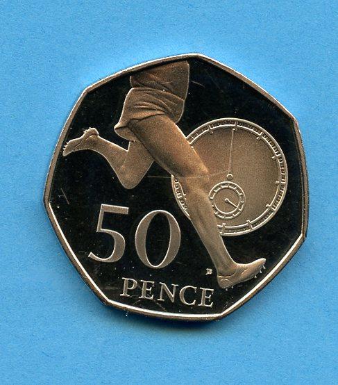 UK  2004 Rodger Bannister  Proof Decimal 50 Pence Coin