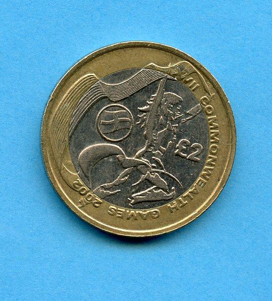 UK 2002 Commonwealth Games Manchester England £2 Coin