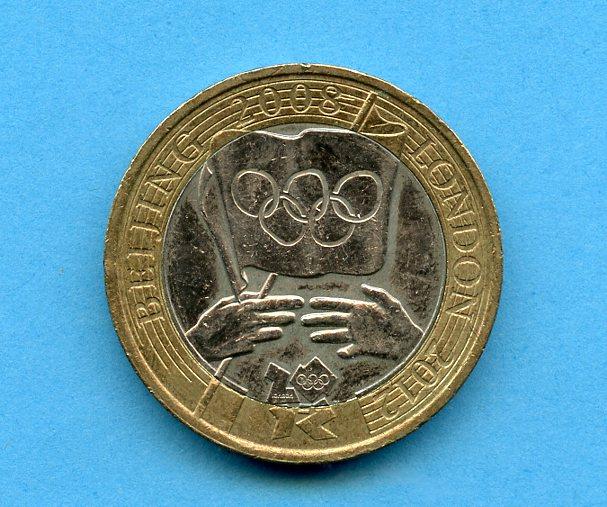 UK 2008 Olympic Games Handover £2 Coin
