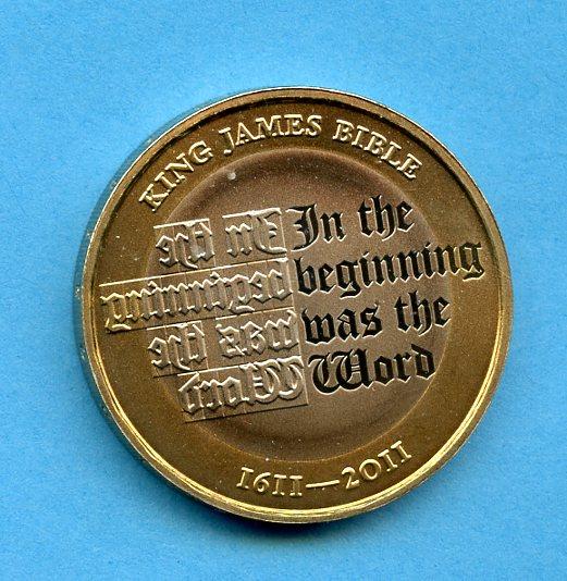 UK 2011 King James Bible  Proof £2 Coin