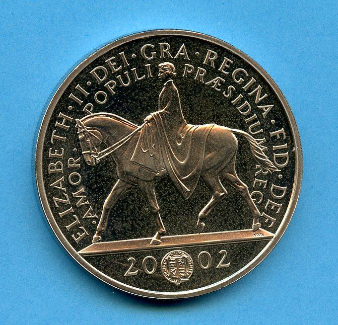 UK 2002 Proof Golden Jubilee  Decimal £5 Coin
