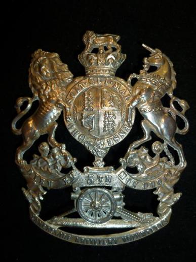 Victorian 5th Lancashire Artillery Volunteers Helmet Plate