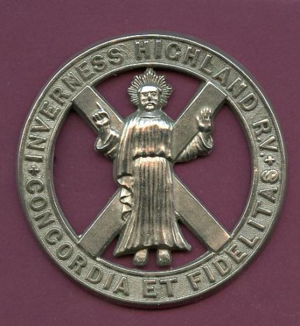 1st Inverness Highland Rifle Volunteers Glengarry Badge