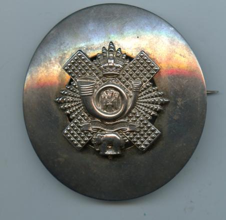 Highland Light Infantry Volunteer Battalion  Plaid Brooch