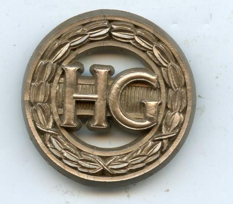 Home Guard  Auxillaries Bakelite Breast Badge