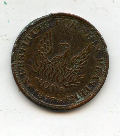 USA 1837 Private Token Cent