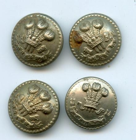 Prince Regents Royal Ayr & Wigtown Militia Set of Buttons