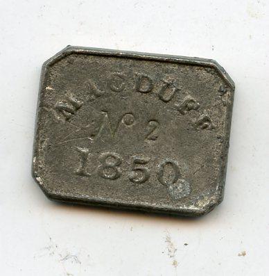 MacDuff No 2 Scottish Communion Token