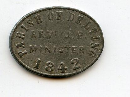 Delting. Shetland Islands 1842 Communion Church Token