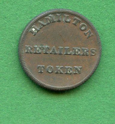 Hamilton Farthing Token 1814