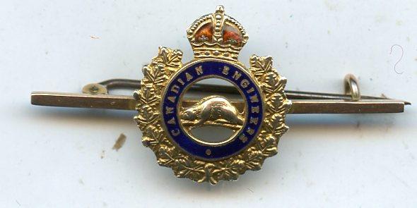 Canadian Engineers Gold Sweetheart Badge