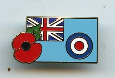 RAF  Veteran Badge with Poppy