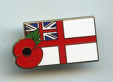 Royal Navy Veteran Badge with Poppy
