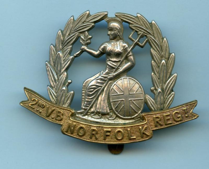 2nd Volunteer Battalion Norfolk Regiment. Cap Badge