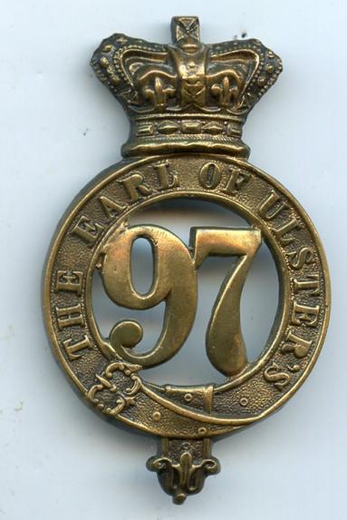 The 97th (The Earl of Ulster's) Regiment of Foot Glengarry Badge