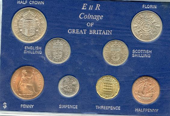 UK 1962 Uncirculated  Coin Set