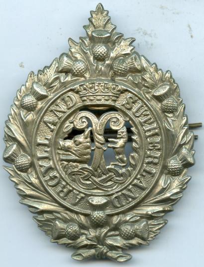 Argyll & Sutherland Highlanders Cap Badge