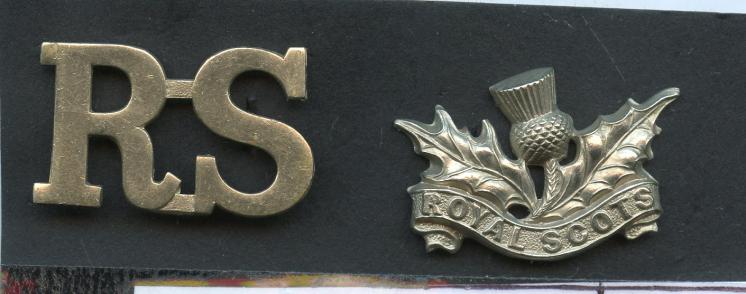 Set Of 2 Royal Scots Volunteer Badges