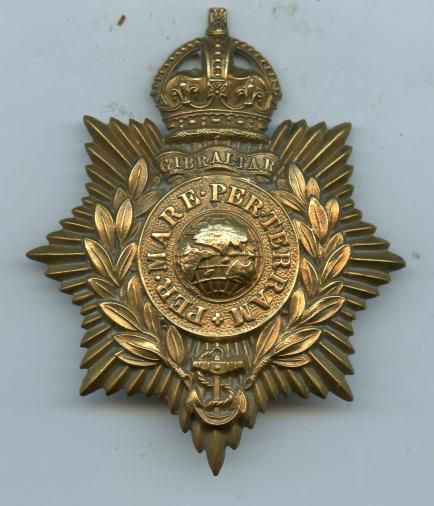 Royal Marines Helmet Plate Badge
