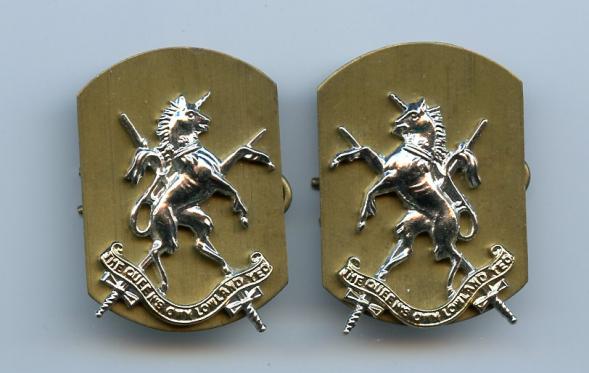 Queen's Own Lowland Yeomanry Collar Badges