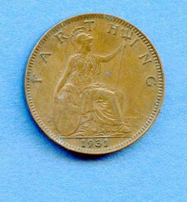 UK George V 1931 Farthing Coin