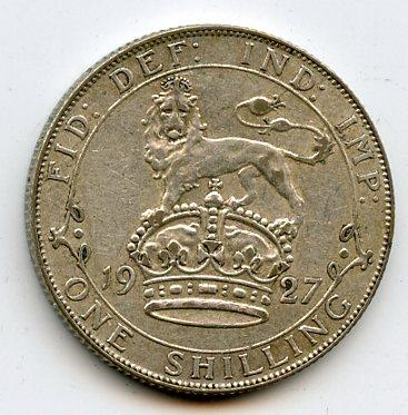 U.K. 1927  George V Shilling Coin