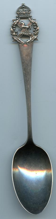 The King's Liverpool Regiment Hallmarked Silver 1906 Spoon