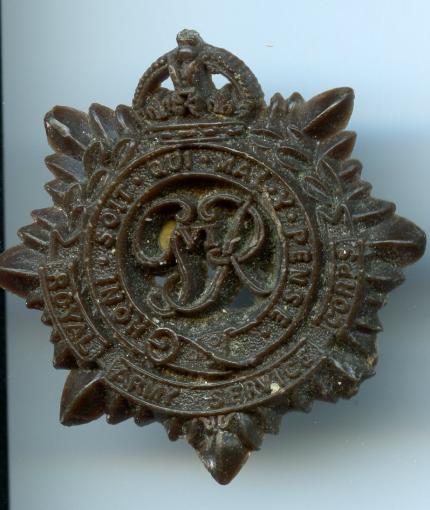Royal Army Service Corps WW2 Bakelite Economy Badge