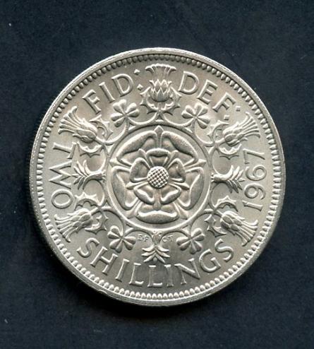 UK 1967  Elizabeth II  Florin