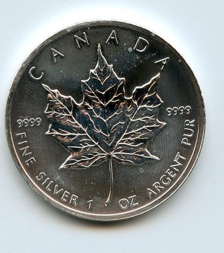 Canada 2011  Silver One Ounce  Maple Leaf Coin