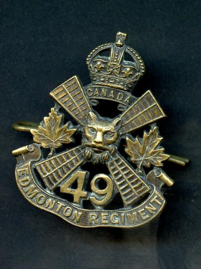 49th Edmonton Regiment Canadian cap badge