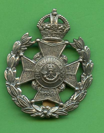 7th Robin Hoods Battalion, Sherwood Foresters (Notts and Derby) Regiment Cap Badge