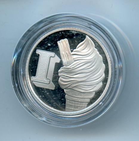 Silver Proof 2018 A-Z 10p Ten Pence Coin Alphabet Letter I