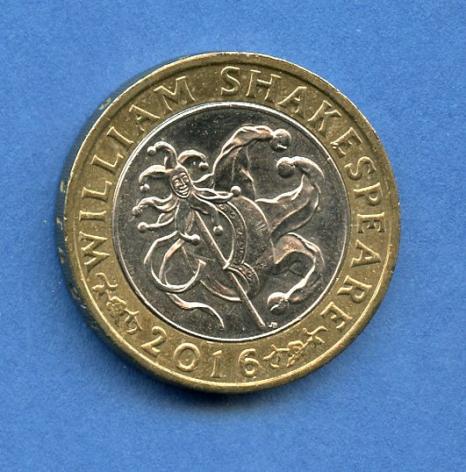 UK 2016 Shakespeare Comedies £2 Coin
