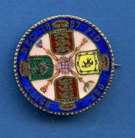 Victorian Enameled 1887 Florin Coin