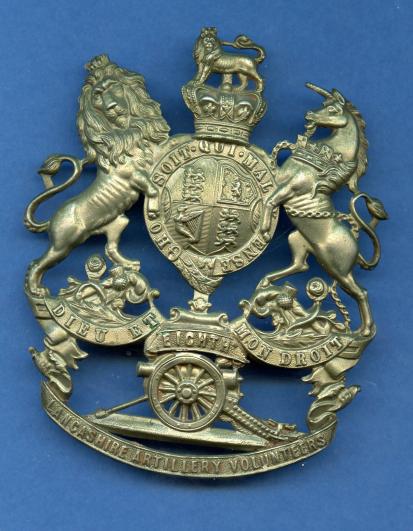 8th Lancashire Artillery Volunteers Helmet Plate Badge